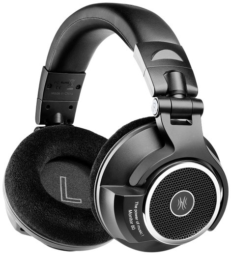 OneOdio Monitor 80 Stúdió Over Ear fejhallgató Vezetékes Stereo Fekete High-Resolution audio Összeha 3. kép