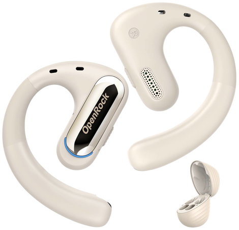OneOdio OpenRock Pro T1 Sport Ear Free fejhallgató Bluetooth® Stereo Bézs Töltőtok, Fülkengyel, Vízá 2. kép