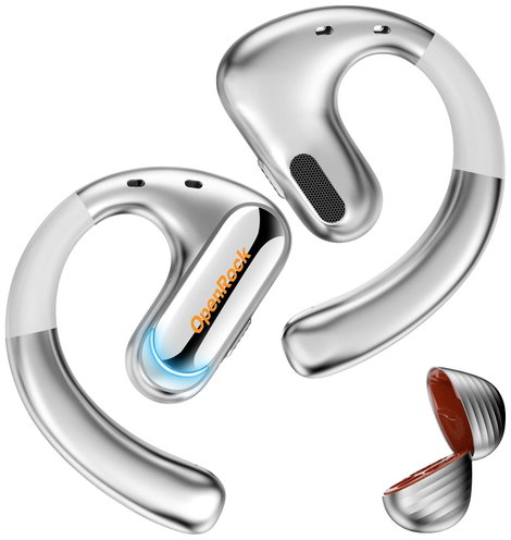 OneOdio OpenRock Pro T1 Sport Ear Free fejhallgató Bluetooth® Stereo Ezüst Töltőtok, Fülkengyel, Víz 2. kép
