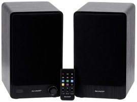 Sharp CP-SS30 Polc hangfal Fekete 60 W 1 pár