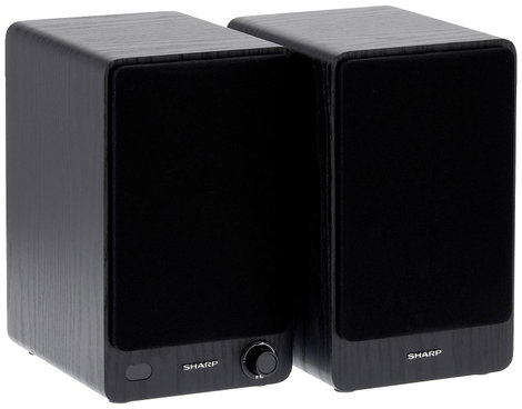 Sharp CP-SS30 Polc hangfal Fekete 60 W 1 pár 2. kép