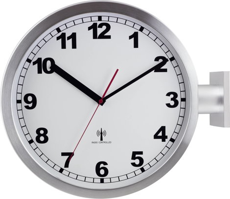 EUROTIME ET-51764-47 Rádiójel vezérlésű Falióra 40 cm Alumínium