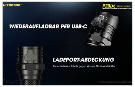 NiteCore P20iX LED Kézilámpa Akkuról üzemeltetett 4000 lm 116 g 6. kép