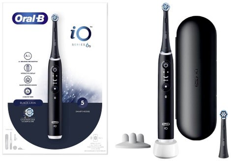 Elektromos fogkefe Forgó/oszcilláló Fekete, Oral-B iO 6s, 4210201409137 2. kép