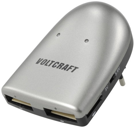 VOLTCRAFT Gombakku töltő Lítiumion Gombakku