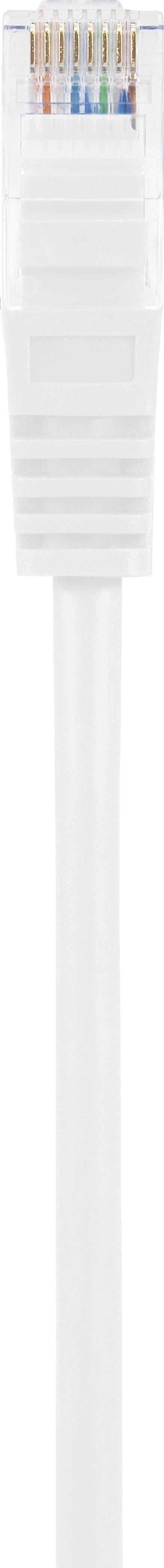 Renkforce RJ45 Hálózati kábel, patchkábel CAT 5e U/UTP 0.25 m Fehér Védővel 1 db 2. kép