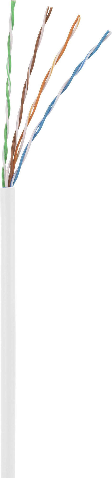 Renkforce RJ45 Hálózati kábel, patchkábel CAT 5e U/UTP 0.25 m Fehér Védővel 1 db 3. kép