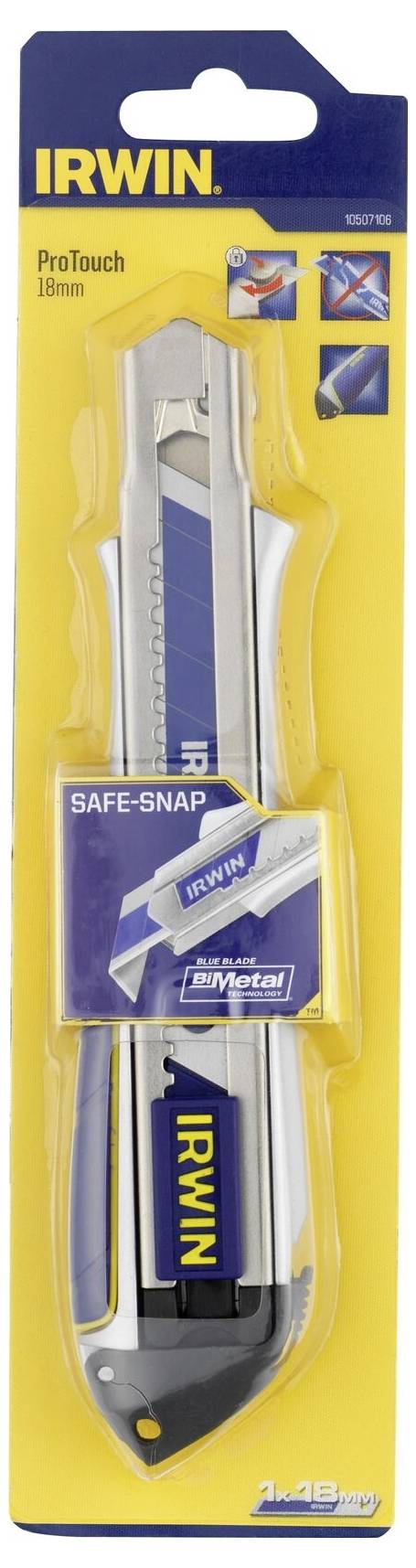 Irwin Tools 10507106 ProTouch™ nagy teherbírású, 18 mm-es bepattintható kés 1 db 3. kép