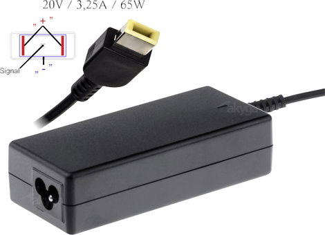Akyga AK-ND-24 Notebook tápegység 65 W 20 V 3.25 A 2. kép