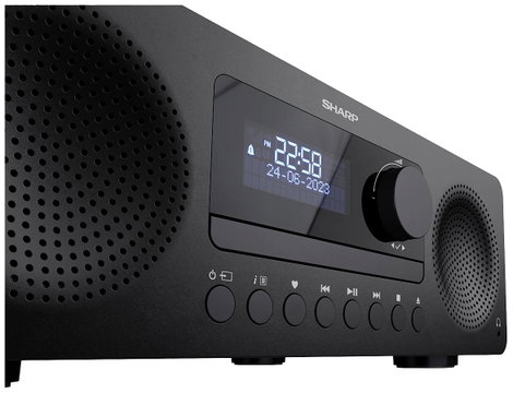 Sharp XL-B720D Sztereo berendezés Bluetooth®, AUX, CD, DAB+, USB Táviránytóval 60 W Fekete 5. kép