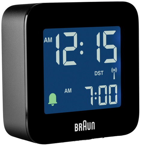 Braun BC08B-DCF Rádiójel vezérlésű Ébresztőóra Fekete Negatív kijelző 4. kép