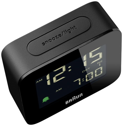 Braun BC08B-DCF Rádiójel vezérlésű Ébresztőóra Fekete Negatív kijelző 5. kép