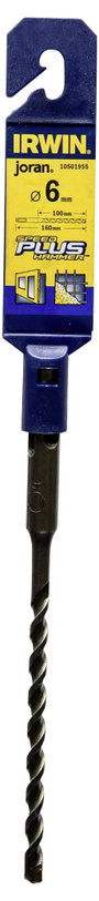 Irwin Tools SDS-plus 10501955 Keményfém Kalapácsfúró 6 mm Teljes hossz 160 mm Hengeres befogószár 1 2. bélyegkép