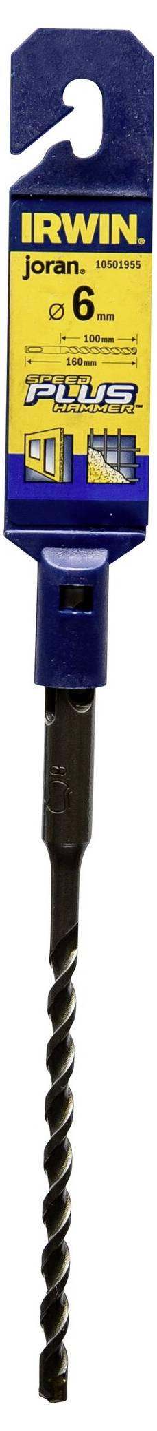 Irwin Tools SDS-plus 10501955 Keményfém Kalapácsfúró 6 mm Teljes hossz 160 mm Hengeres befogószár 1 2. kép
