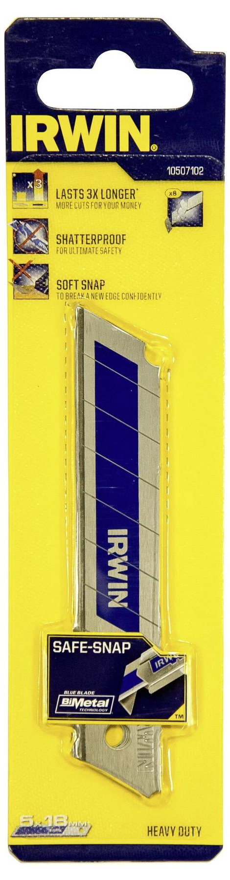 Irwin Tools 10507102 18 mm-es bimetál „kék” lepattintható penge 5 db 2. kép
