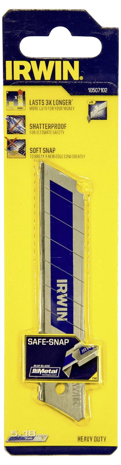 Irwin Tools 10507102 18 mm-es bimetál „kék” lepattintható penge 5 db 3. kép