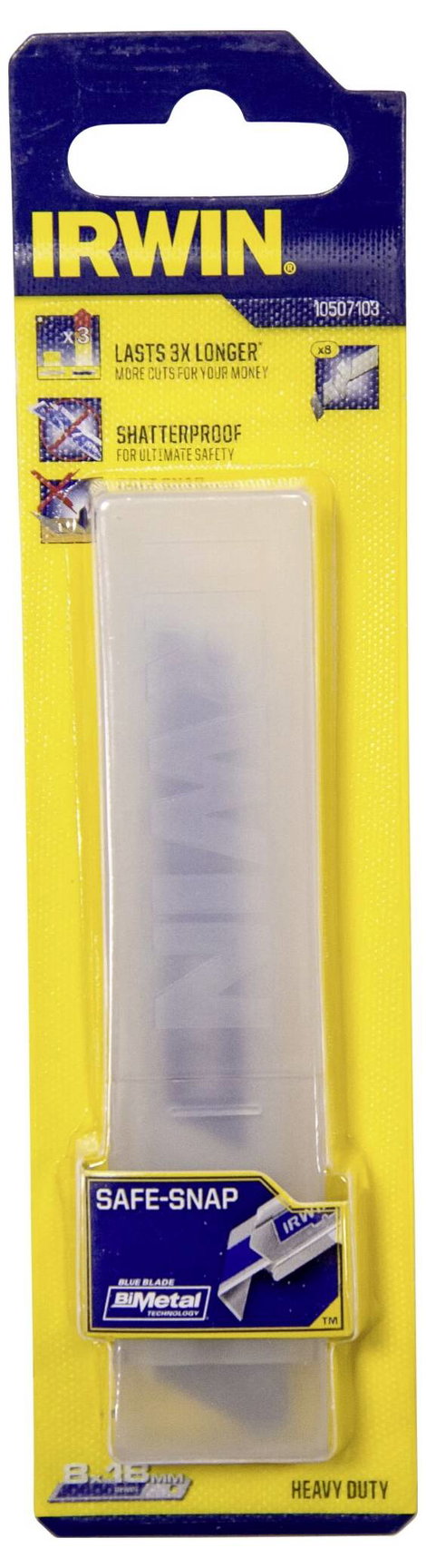 Irwin Tools 10507103 18 mm-es bimetál " kék" lepattintható penge 8 db 3. kép