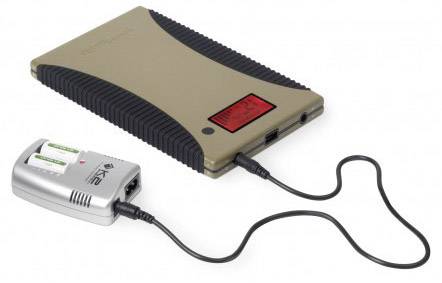 Power Traveller Powergorilla Tactical Powerbank 24000 mAh LiPo USB-A Homok kültéri, állapotjelző 5. kép