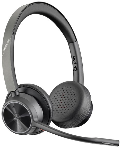 HP Poly Voyager 4320-M +BT700 Dongle Számítógép On Ear headset Bluetooth® Stereo Fekete Noise Cancel 3. kép