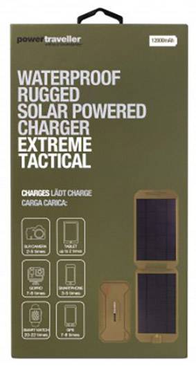 Napelemes akkutöltő és powerbank, 1000 mA 5 W, Power Traveller Powerbank Solar Extreme Tactical PTL- 11. kép