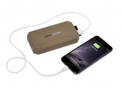 Napelemes akkutöltő és powerbank, 1000 mA 5 W, Power Traveller Powerbank Solar Extreme Tactical PTL- 6. kép