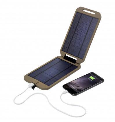 Napelemes akkutöltő és powerbank, 1000 mA 5 W, Power Traveller Powerbank Solar Extreme Tactical PTL- 8. kép