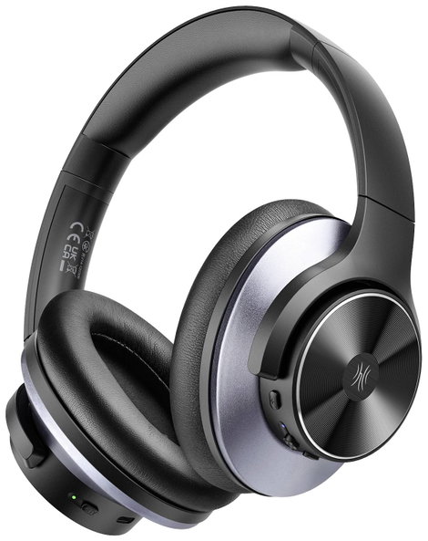 OneOdio A10 Over Ear headset Bluetooth® Stereo Fekete, Kék High-Resolution audio, Noise Cancelling H