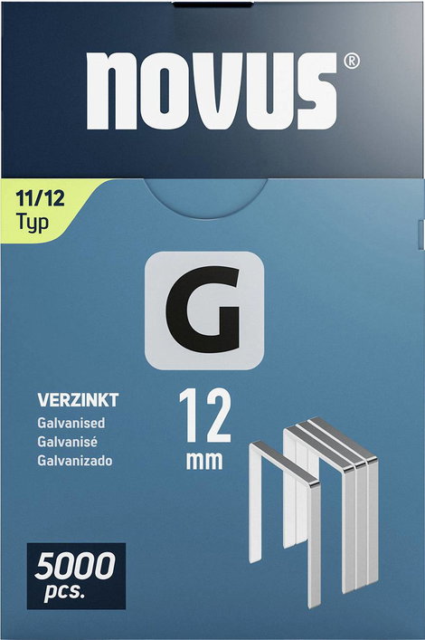 Novus Tools 042-0768 Laposhuzal kapcsok 11-es típus 5000 db Méret (H x Sz x Ma) 12 x 10.6 x 12 mm