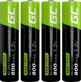 Green Cell HR03 Mikroakku NiMH 800 mAh 1.2 V 4 db
