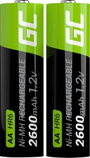 Green Cell HR6 Ceruzaakku NiMH 2600 mAh 1.2 V 2 db bélyegkép