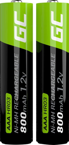 Green Cell HR03 Mikroakku NiMH 800 mAh 1.2 V 2 db
