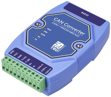 TRU COMPONENTS TC-ECAN-401 Többfunkciós modul CAN-Bus, Modbus-RTU, RS-485, RS-422, RS-232 12 V/DC, 2 5. kép