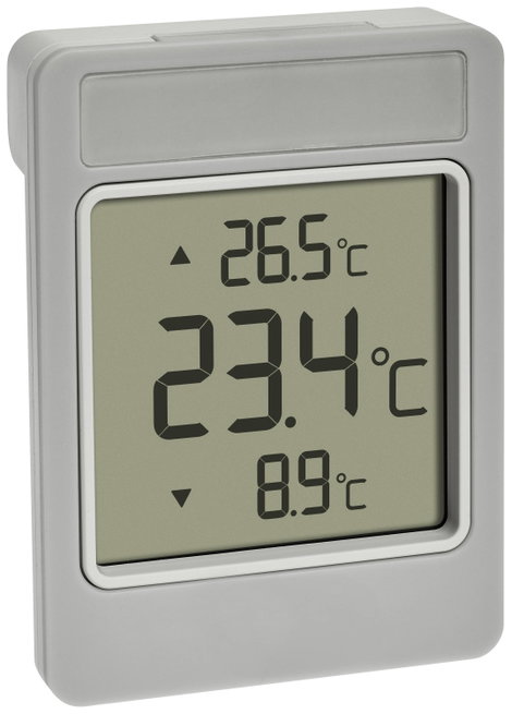 TFA Dostmann Digitales Fensterthermometer WINDOO Ablakhőmérő Szürke 3. kép