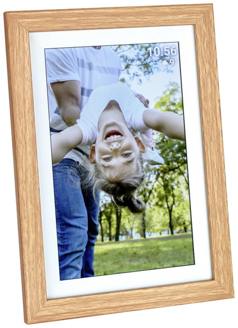 TFA Dostmann FRAMEO App Digitális WiFi képkeret 25.7 cm 10.1 coll 1280 x 800 Pixel 32 GB Barna, Fehé 4. kép