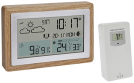 TFA Dostmann Funk-Wetterstation OAK 35.1167.54 Vezeték nélküli időjárásjelző állomás Előrejelzés 12 