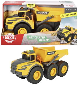 Dickie Toys Építkezésnél használt jármű modell Volvo Csuklós vontató Kész modell Építkezésnél haszná
