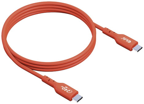 club3D USB C kábel USB 2.0 USB-C® dugó 1.00 m Narancs CAC-1511