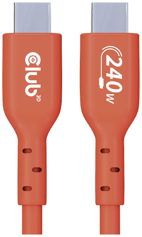 club3D USB C kábel USB 2.0 USB-C® dugó 1.00 m Narancs CAC-1511 2. kép