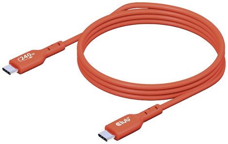 club3D USB C kábel USB 2.0 USB-C® dugó 1.00 m Narancs CAC-1511 3. kép