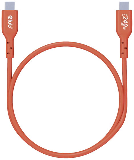 club3D USB C kábel USB 2.0 USB-C® dugó 1.00 m Narancs CAC-1511 4. kép