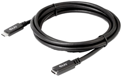 club3D USB C kábel USB 3.2 Gen1 (USB 3.0 / USB 3.1 Gen1) USB-C® dugó, USB-C® alj 2.00 m Fekete CAC-1 3. kép
