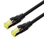 Roline 21.15.0751 RJ45 Hálózati kábel, patchkábel CAT 6A S/FTP 1.00 m Fekete Kettős árnyékolás, Halo bélyegkép