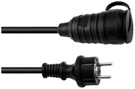 Eurolite 30245693 Áram Hosszabbítókábel 16 A Fekete 1.5 m H07RN-F 3G 1,5 mm²
