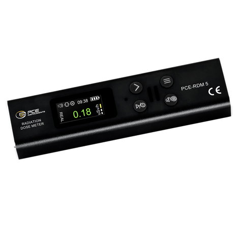 PCE Instruments PCE-RDM 5 Geiger-Müller számlálócső Sugárzás: Gamma, Alfa, Röntgen, Béta akusztikus