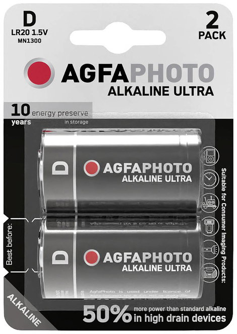 Góliátelem AgfaPhoto Ultra LR20 Alkáli mangán 1.5 V 2 db