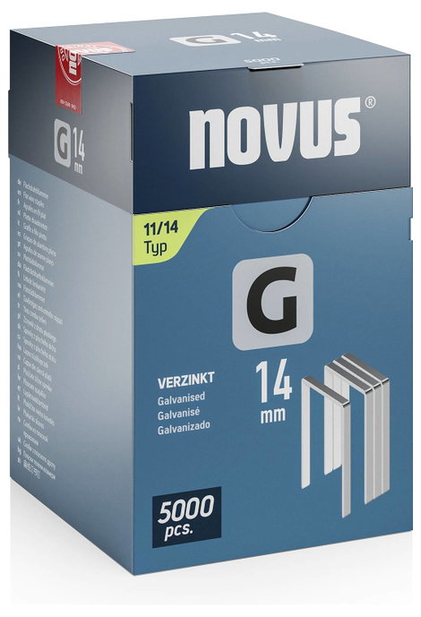 Novus Tools 042-0769 Laposhuzal kapcsok 11-es típus 5000 db Méret (H x Sz x Ma) 14 x 10.6 x 14 mm 2. kép