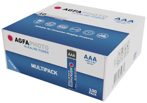 AgfaPhoto Mikroelem Power LR03 Alkáli mangán 1.5 V 100 db