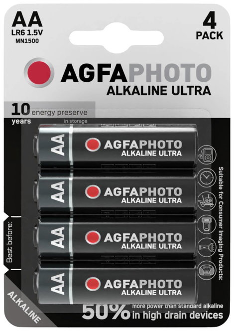 AgfaPhoto Ultra LR6 Ceruzaelem Alkáli mangán 1.5 V 4 db