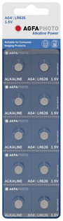 AgfaPhoto Gombelem LR 66 1.5 V 10 db Alkáli mangán AG4 bélyegkép