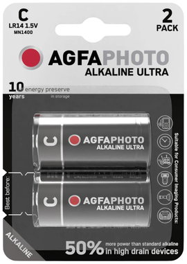 Babyelem AgfaPhoto Ultra LR14 Alkáli mangán 1.5 V 2 db